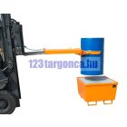 Hordófogó targonca adapter 1-2 db 200 literes acél hordóhoz
