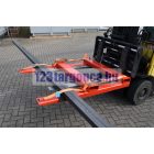 Hosszúáru szállító, villára rögzíthető adapter