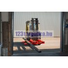 Hosszúáru szállító, villára rögzíthető adapter