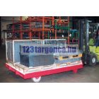 Targonca villára húzható hosszúáru szállító 5000 kg teherbírással 