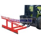 Targonca villára húzható kuka emelő adapter 1, 2, 3 db 80, 120, 240 vagy 360 literes kerekes szemeteshez