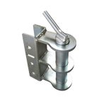 Horganyzott Acél Ipari PIN csap vontatófej 40mm csap átmérő 52mm vastag zártszelvényre Zallys