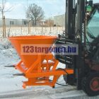 Só és forgács szóró targonca villára húzható adapter 