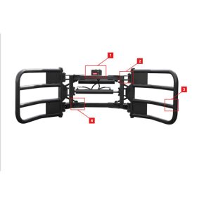 Szénabála fogó adapter – szénabála fogó adapter oldalmozgatóval 2310 mm